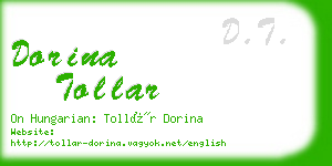 dorina tollar business card